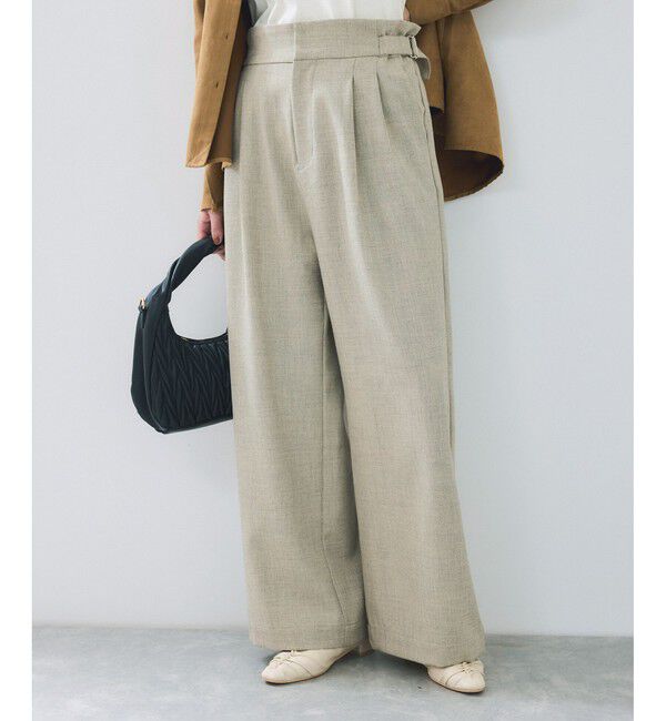 VIS「サスペンダー付き2WAYワイドパンツ」|チノ|