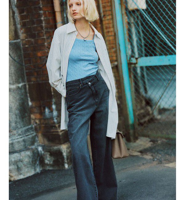 VIS「【POLO BCS】VIS別注クロスベルトストレートワイドデニム」|デニム|