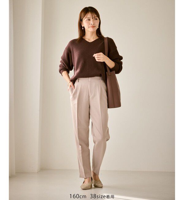 Rope&rsquo;Picnic「【WEB限定カラー】360&deg;ウルトラストレッチ テーパードパンツ/花粉ガード・セットアップ対応」|チノ|