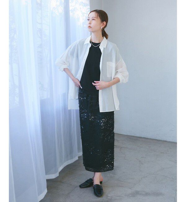 Rope&rsquo;Picnic「【接触冷感・通気性】お着軽シャツシリーズ/綿ボイルバックタックシャツ」|シャツ・ブラウス|