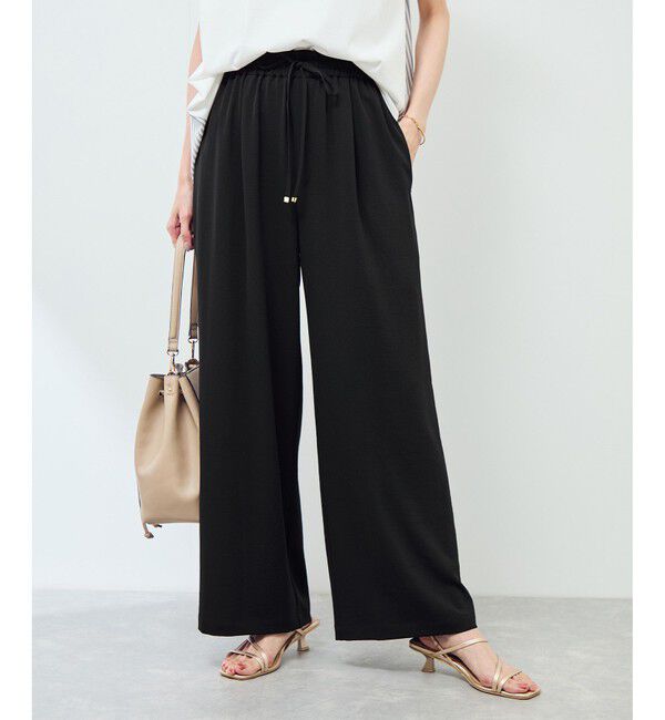 Rope&rsquo;Picnic「ジョガーイージーワイドパンツ/セットアップ対応」|チノ|