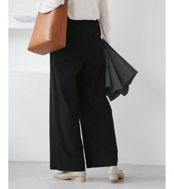 Rope&rsquo;Picnic「レーヨンナイロンイージーワイドパンツ」|チノ|