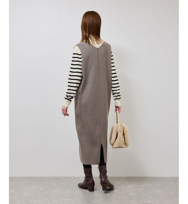 Rope&rsquo;Picnic「ニットジャンパースカート/着丈が選べる・リンクコーデ」|ワンピース|