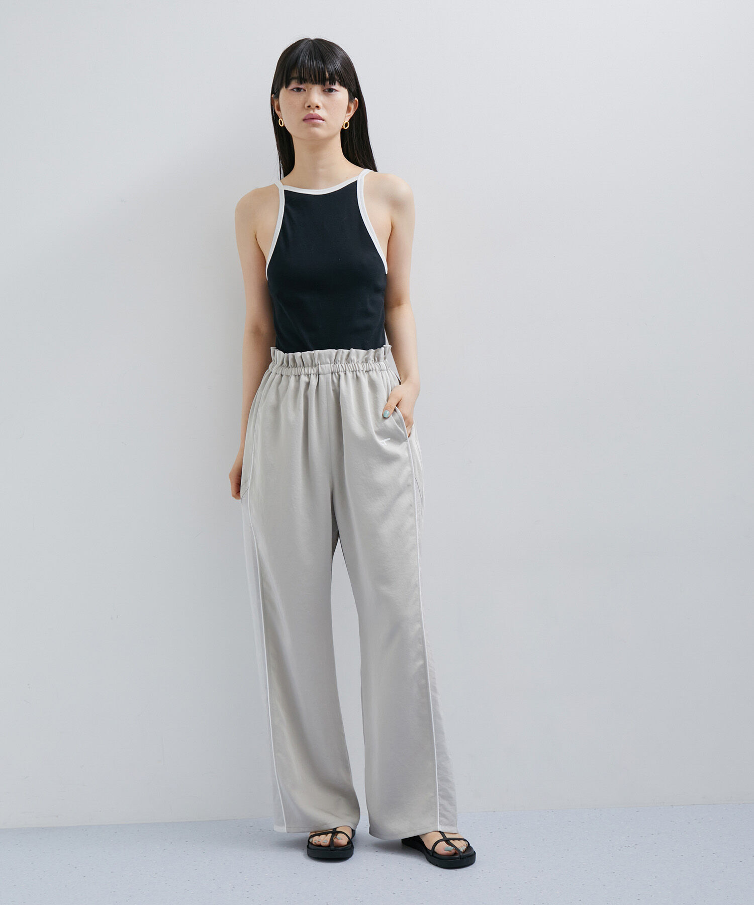 ADAM ET ROPE'「【Allege.for ADAM ET ROPE'】BI COLOR TANK TOP」|キャミソール|