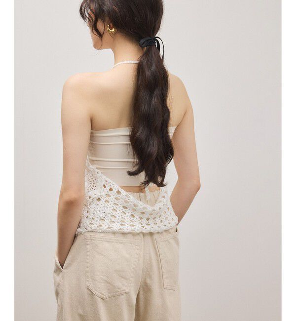 ADAM ET ROPE'「クロシェニットビスチェ」|キャミソール|