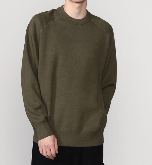  「RYE TENDER | 〈別注〉クルーネック ニット MEN」|ニット・セーター|BROWN系1