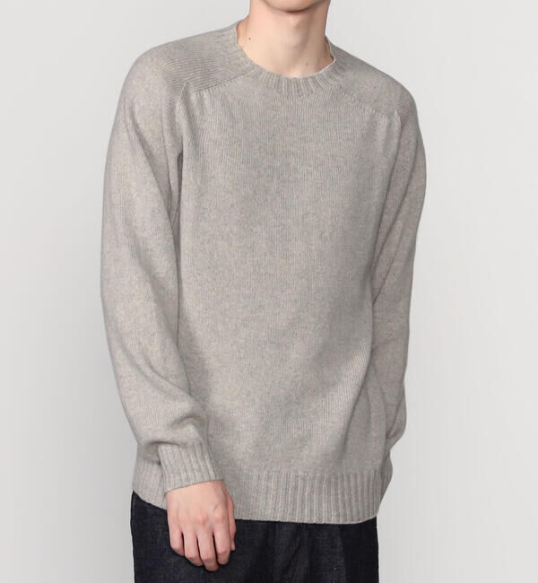 Morris & Sons「MORRIS & SONS | ジーロンラム クルーネックニット MEN」|ニット・セーター|OATMEAL