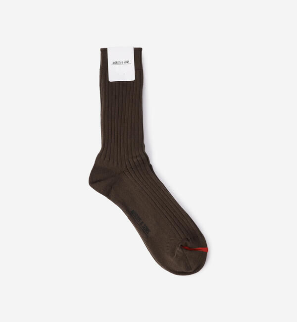 Morris & Sons「MORRIS & SONS | ソフトリブソックス MEN」|ソックス|BROWN