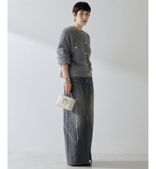  「ファーボタンジャケット」|ニット・セーター|