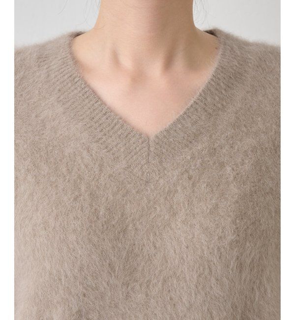  「ファーVプルオーバー」|ニット・セーター|