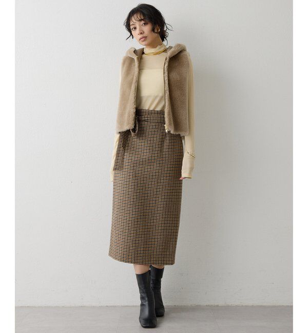  「ウールベルト付スカート」|スカート|