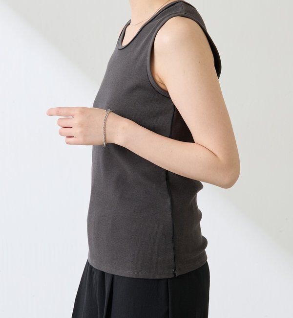  「シアーパイピングタンクトップ」|Tシャツ・カットソー|