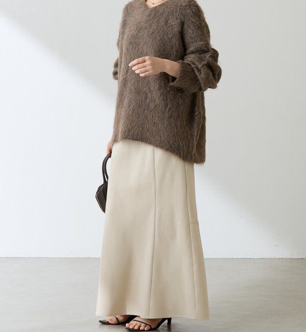  「アルパカ混Vネックニット」|ニット・セーター|