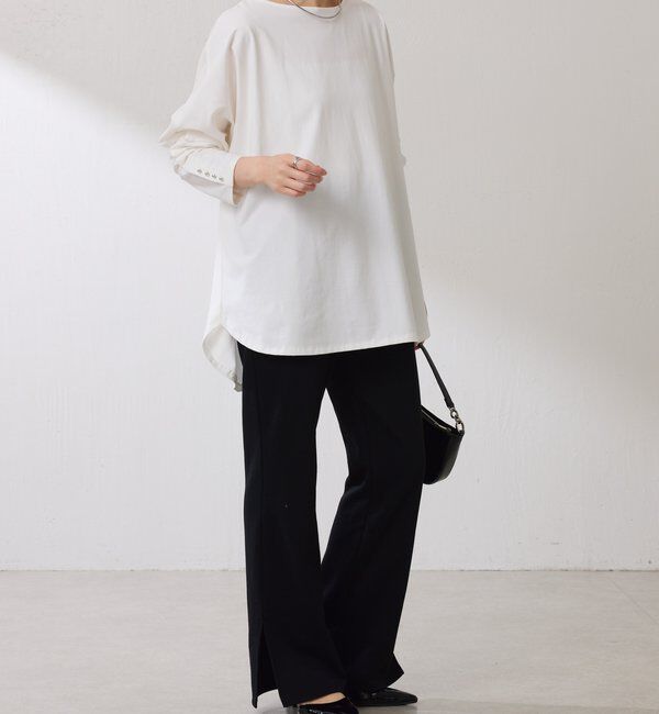  「袖ボタンロンT」|Tシャツ・カットソー|