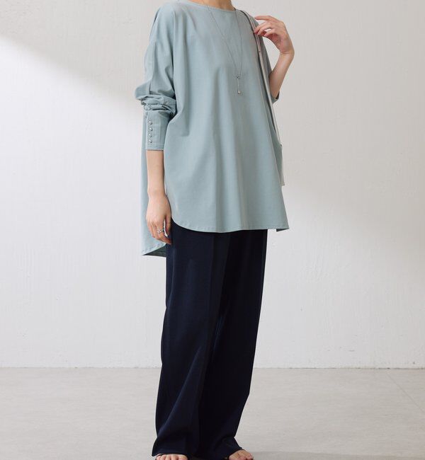  「袖ボタンロンT」|Tシャツ・カットソー|