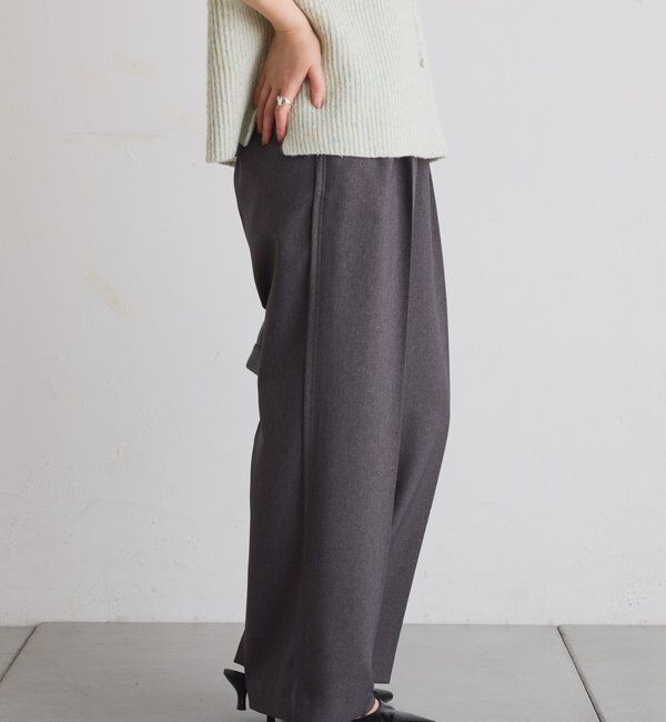  「ウールライクタックパンツ」|チノ|