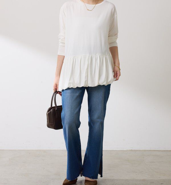  「裾バルーンロンT」|Tシャツ・カットソー|