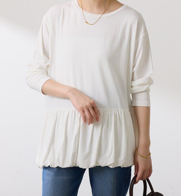  「裾バルーンロンT」|Tシャツ・カットソー|