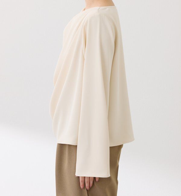  「フロントドレープブラウス」|シャツ・ブラウス|