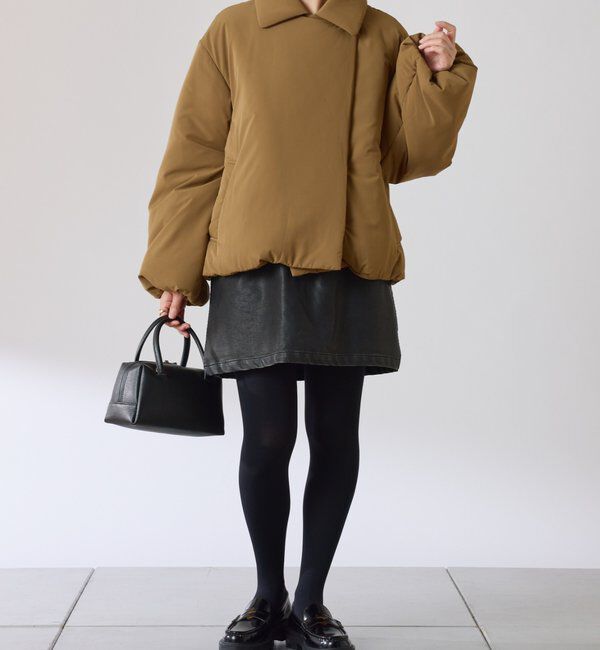  「【洗えるコート/500g】ウォッシャブル中綿ジャケット」|その他|