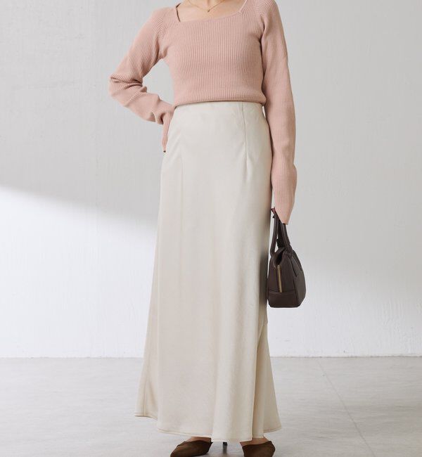  「深スクエアリブニット」|ニット・セーター|