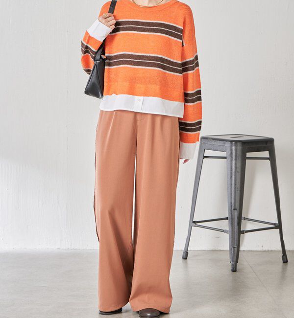  「エアリードッキングボーダーニット」|ニット・セーター|