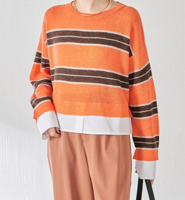  「エアリードッキングボーダーニット」|ニット・セーター|