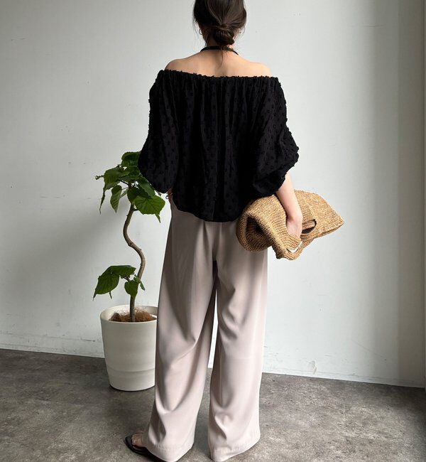  「【累計販売数3万枚突破/23色4サイズ展開！】タックワイドパンツ」|チノ|