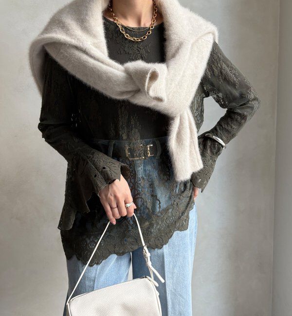  「レースフレアブラウス」|シャツ・ブラウス|