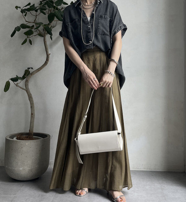  「リヨセルデニムバック切替シャツ」|シャツ・ブラウス|