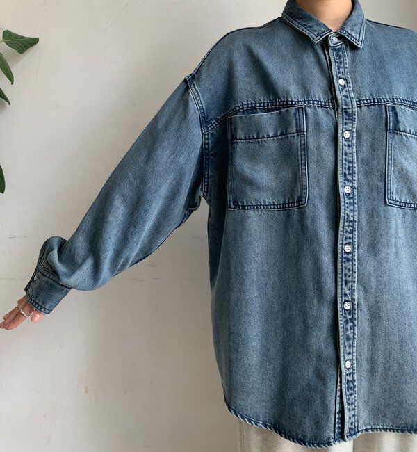  「リヨセルデニムポケットシャツ」|シャツ・ブラウス|