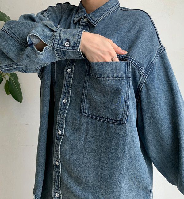  「リヨセルデニムポケットシャツ」|シャツ・ブラウス|
