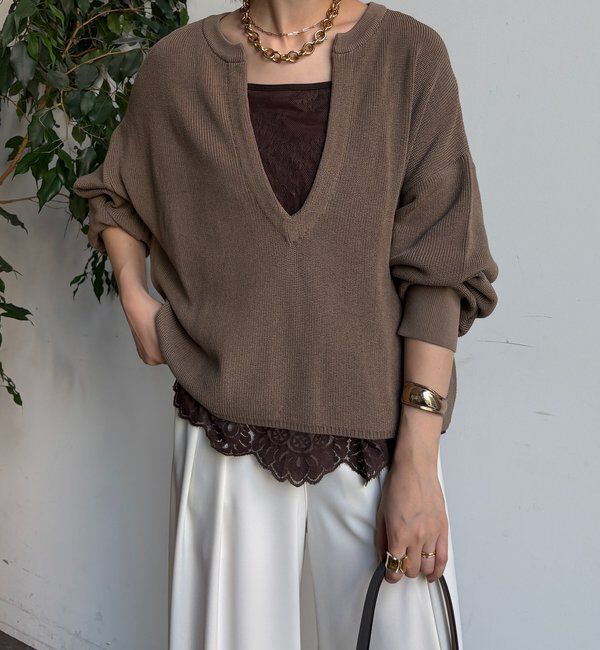  「スキッパープルオーバー」|ニット・セーター|