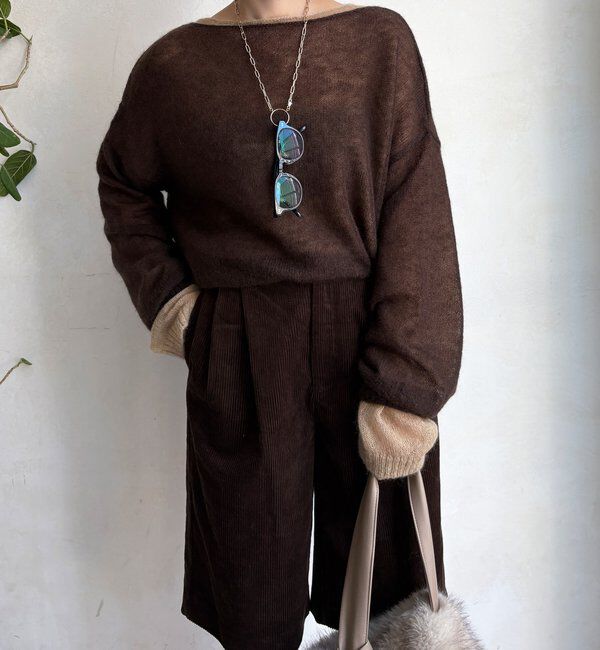  「シアーモヘヤプルオーバー」|ニット・セーター|