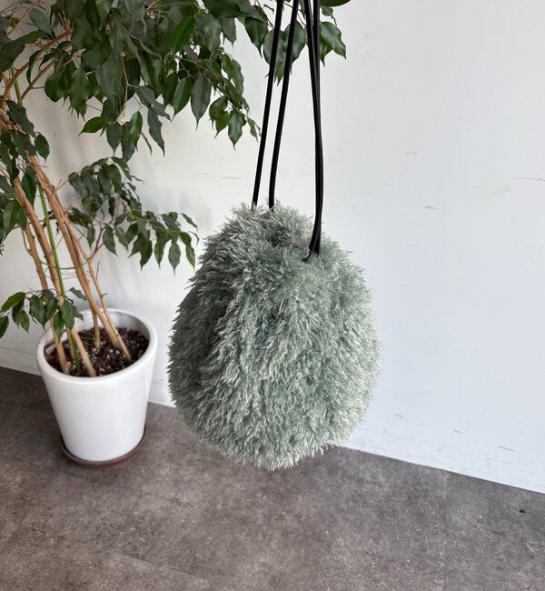  「シャギー巾着バッグ」|トートバッグ|