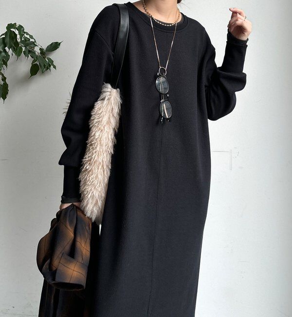  「ブークレーダンボールロングスリーブワンピース」|ワンピース|