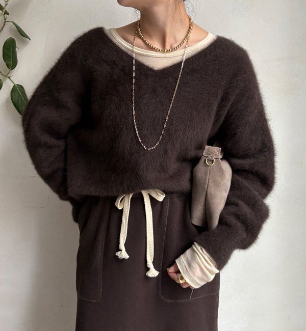  「ファーカシミヤプルオーバー」|ニット・セーター|