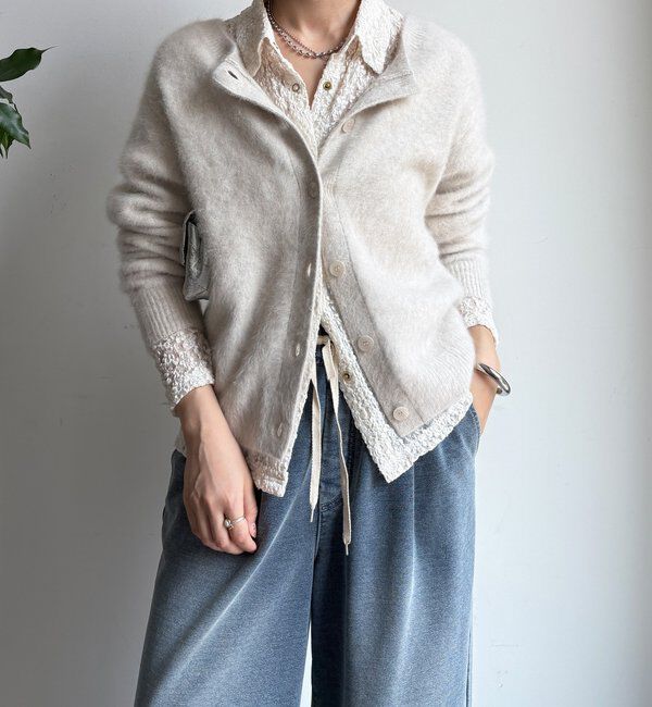  「ファーカシミヤカーディガン」|カーディガン|