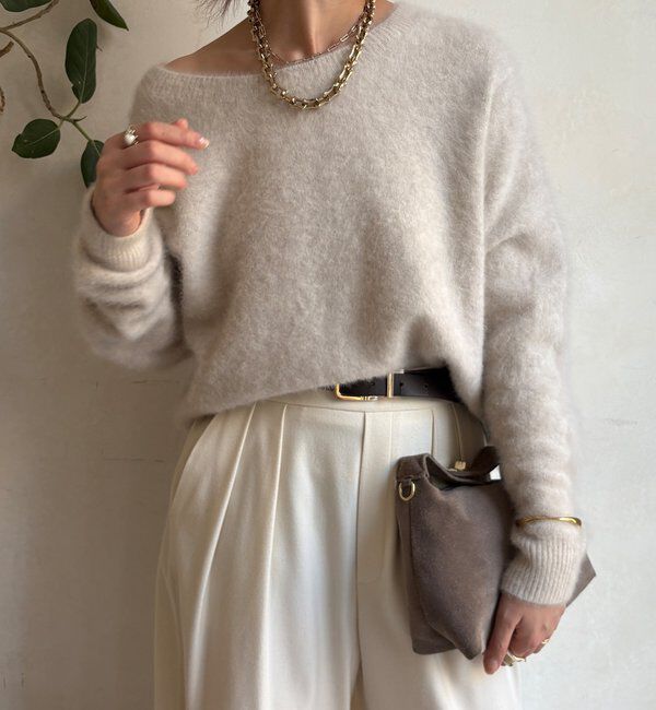  「ファーカシミヤカーディガン」|カーディガン|