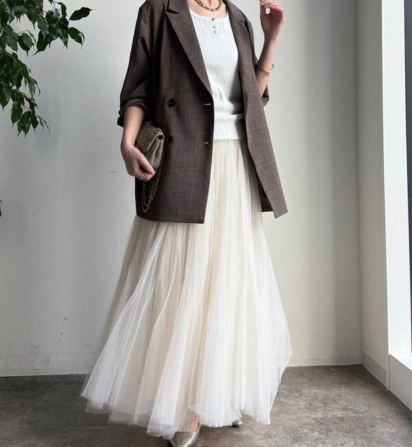  「ダブルチュールスカート」|スカート|
