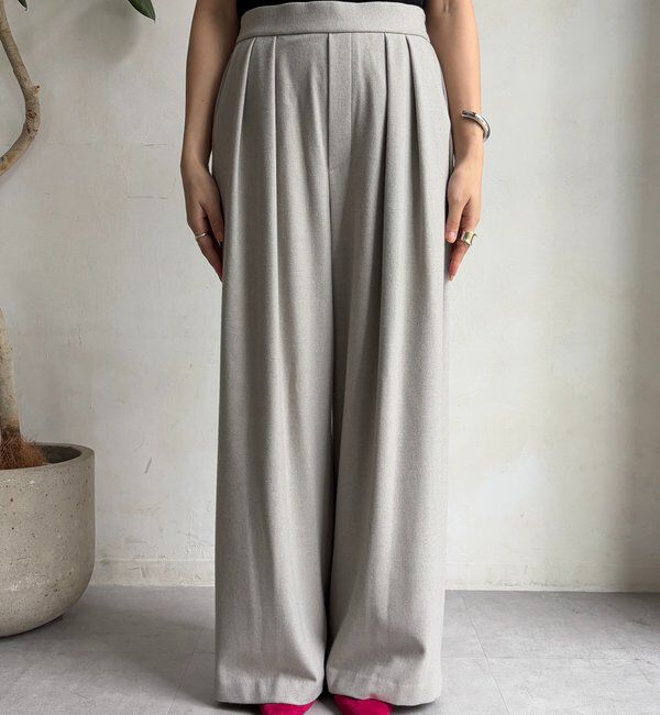  「ウォームタックワイドパンツ」|チノ|