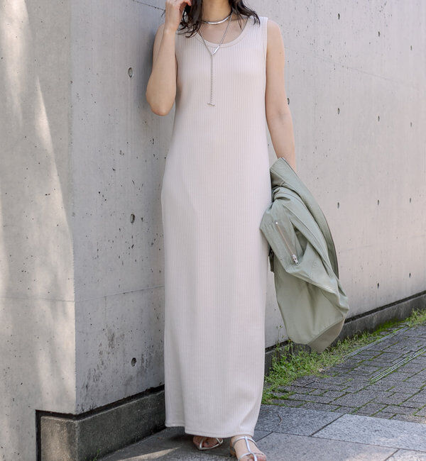  「【マイナス3kg/レビュー高評価☆】2WAYリブタンクワンピース」|ワンピース|