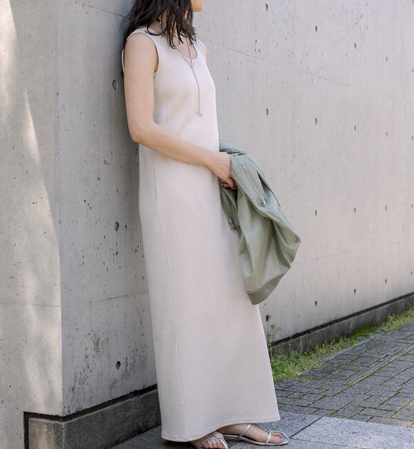  「【マイナス3kg/レビュー高評価☆】2WAYリブタンクワンピース」|ワンピース|