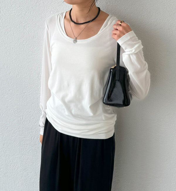  「【MYSELFbyRD（マイセルフバイリヴドロワ）】baseLongTee」|Tシャツ・カットソー|