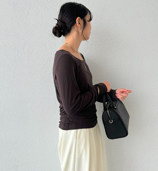  「【MYSELFbyRD（マイセルフバイリヴドロワ）】baseLongTee」|Tシャツ・カットソー|