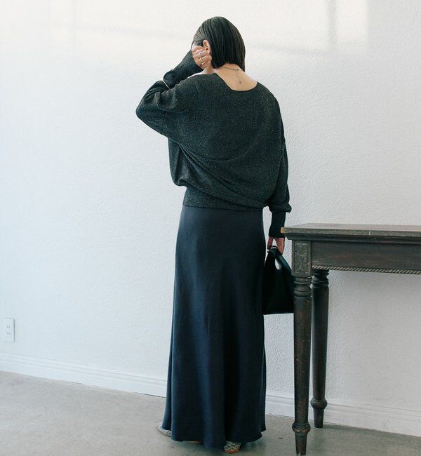  「【上品な揺れ感】キュプラ混バイアススカート」|スカート|