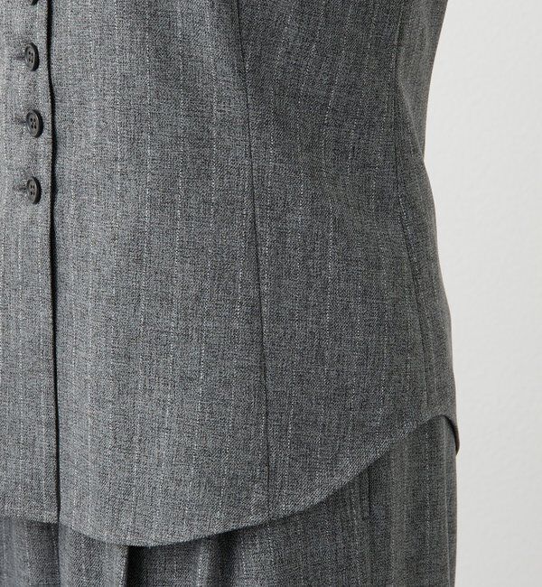  「【セットアップ対応可】ウーリーツイルジレ」|ベスト・ジレ|