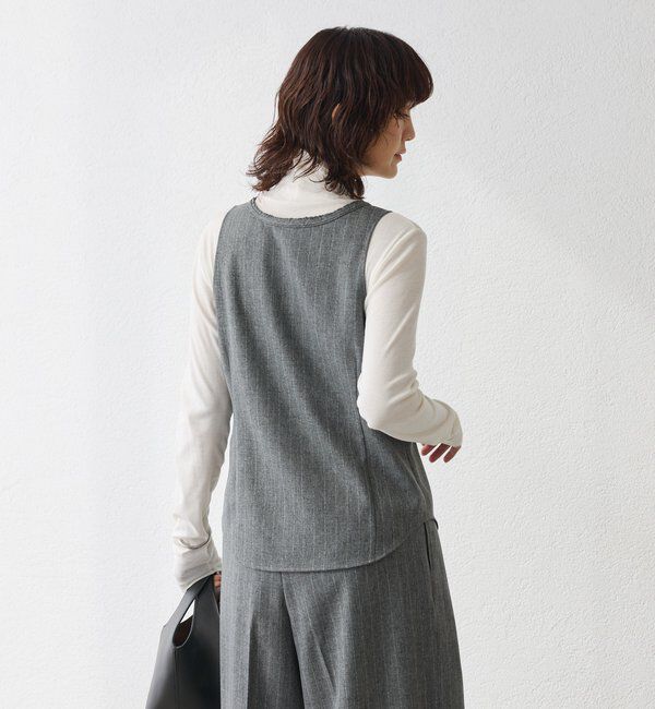  「【セットアップ対応可】ウーリーツイルジレ」|ベスト・ジレ|