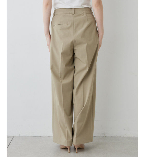  「【新色BR登場/セットアップ対応】ダブルタックパンツ」|スラックス|