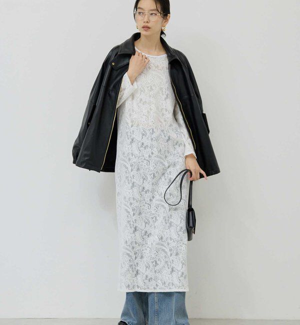  「ストレッチレースワンピース」|ワンピース|